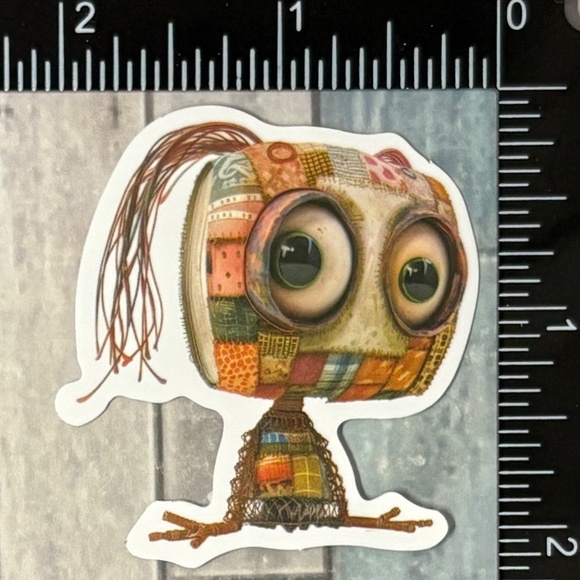 ๐10/$10๐ Retro Spooky Patchwork Object Waterproof Vinyl Sticker Decal - Picture 1 of 1
